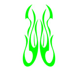 Car Hood Flames Graphics Decals for Trucks  Autos - Stylish HH27 Design