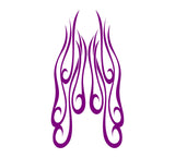 Auto Truck Car Hood Flame Graphics Decals - Customizable HH32 Design