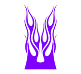 Car Hood Flames Graphic Decals for Trucks and Autos - Eye-Catching HH35 Design