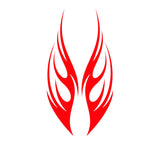 Auto Truck Car Hood Flames Graphics Decals - Stylish Flame Design for Custom Vehicle Look