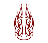 Car and Truck Hood Flames Graphics Decals - Bold Flame Design HH41