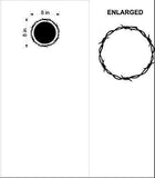 Barbed Wire Ring Cornhole Board Decals - Durable Stickers for Bean Bag Toss Games