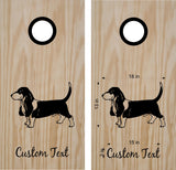 Basset Hound Dog Cornhole Board Decals  Stickers for Pet Lovers