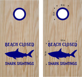 beach lake life cornhole decals