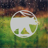 Grizzly Bear Front Door Etched Decal Entry Way Decor Safety Film Stickers