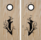 Bear-Themed Cornhole Board Decals  Fun Bean Bag Toss Stickers