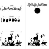 hunting fishing cornhole decal
