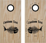 hunting fishing cornhole decal