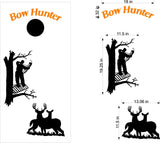 hunting fishing cornhole decal