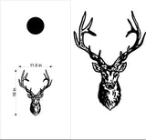 hunting fishing cornhole decal