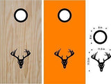 hunting fishing cornhole decal