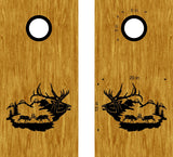 hunting fishing cornhole decal