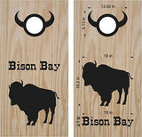 Buffalo Bison Cornhole Board Decals  Stickers for Both Boards
