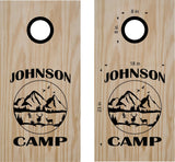 hunting fishing cornhole decal