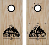 Camping Life Cornhole Board Vinyl Decal Sticker for Outdoor Fun