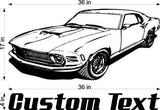 Car Wall Decals Stickers Man Cave Boys Room Décor