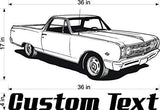 El Camino Truck Car Wall Decals Stickers Man Cave Boys Room Décor