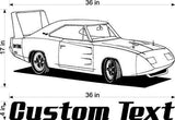 Super bee Car Wall Decals Stickers Man Cave Boys Room Décor