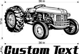 Tractor Farm Car Wall Decals Stickers Man Cave Boys Room Décor