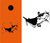 hunting fishing cornhole decal