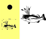 hunting fishing cornhole decal