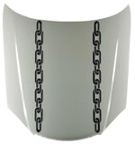 Chain Link Stripe Vinyl Hood Decal for Cars  Trucks - Bold Graphic Sticker