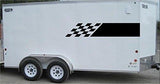 Checkered Flag Racing Trailer Decals Stickers Murals Set Auto Car Truck