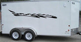 Checkered Flag Racing Trailer Decals Stickers Murals Set Auto Car Truck