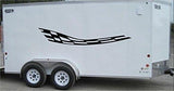 Checkered Flag Racing Trailer Decals Stickers Murals Set Auto Car Truck