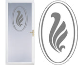 Circle Front Door Safety Stickers Etched Glass Vinyl Decals Privacy Film 5b