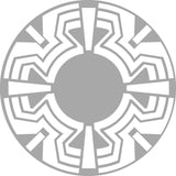 Circle Shape Etched Decal- For Shower Doors, Glass Doors and