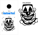 Joker and Clown-Themed Cornhole Board Decals and Stickers