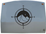 Large Compass Night Sky Camper Trailer Decals  Replacement Stickers