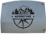 Large Compass Adventure Camper Trailer Decals - Replacement Stickers for Outdoor Enthusiasts
