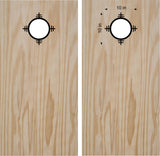 Bean Bag Toss Cornhole Board Decals Set - Custom Sticker Rings for Fun Game Play