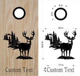 hunting fishing cornhole decal