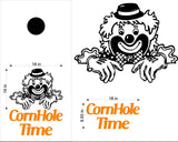 Joker Clown Cornhole Board Decals  Flag Stickers for Fun Outdoor Games