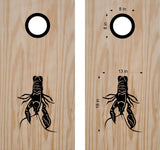 hunting fishing cornhole decal