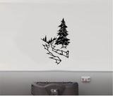Creek Trees RV Camper Decal Scene - Replacement Trailer Sticker TTC01