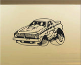 Cuda Car Wall Decal - Auto Wall Mural - Vinyl Stickers - Boys Room Decor