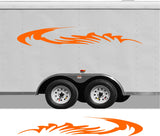 Custom Pontoon Boat RV Decals  Stripes - CB38 Trailer Replacement Set