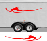 Custom RV Decals  Stripes Set for Pontoon Boat Trailers - CB39 Replacement