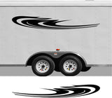 Custom RV Decals and Stripes for Pontoon Boats - CB42 Replacement Trailer Set