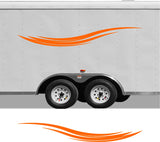 Custom Pontoon Boat Decals  Stripes - CB43 Replacement Trailer Set