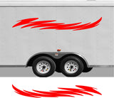 Custom RV Decals and Stripes for Pontoon Boats - CB47 Replacement Trailer Set