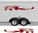 Custom RV Decals  Stripes for Pontoon Boats - CB49 Replacement Trailer Set