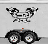 Custom Racing Trailer Decals with Team Name  Personalized Vinyl Stickers