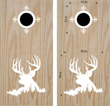 hunting fishing cornhole decal