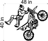 Dirt Bike Motor Cross Car Wall Decals Stickers Graphics Man Cave Boys Room Décor