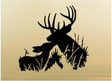 Doe Deer Hunting Wall Decals Mural Home Decor Vinyl Cabin Decor Stickers